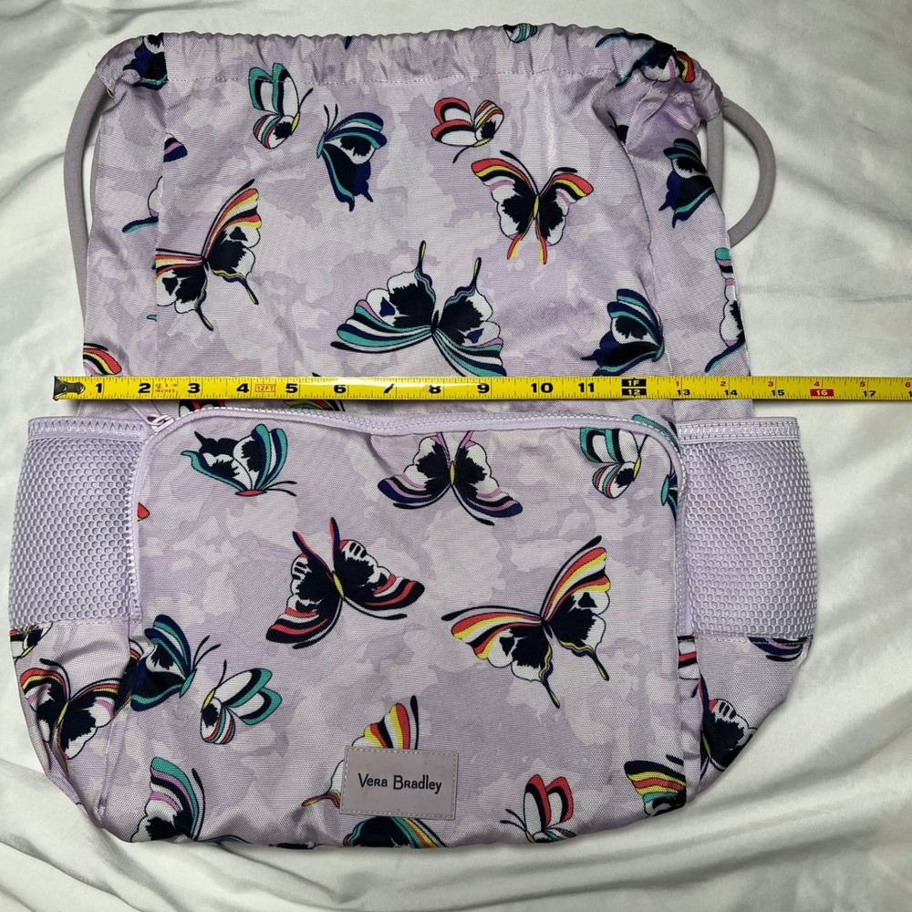 Vera Bradley Reactive Drawstring Backpack & Card … - image 3